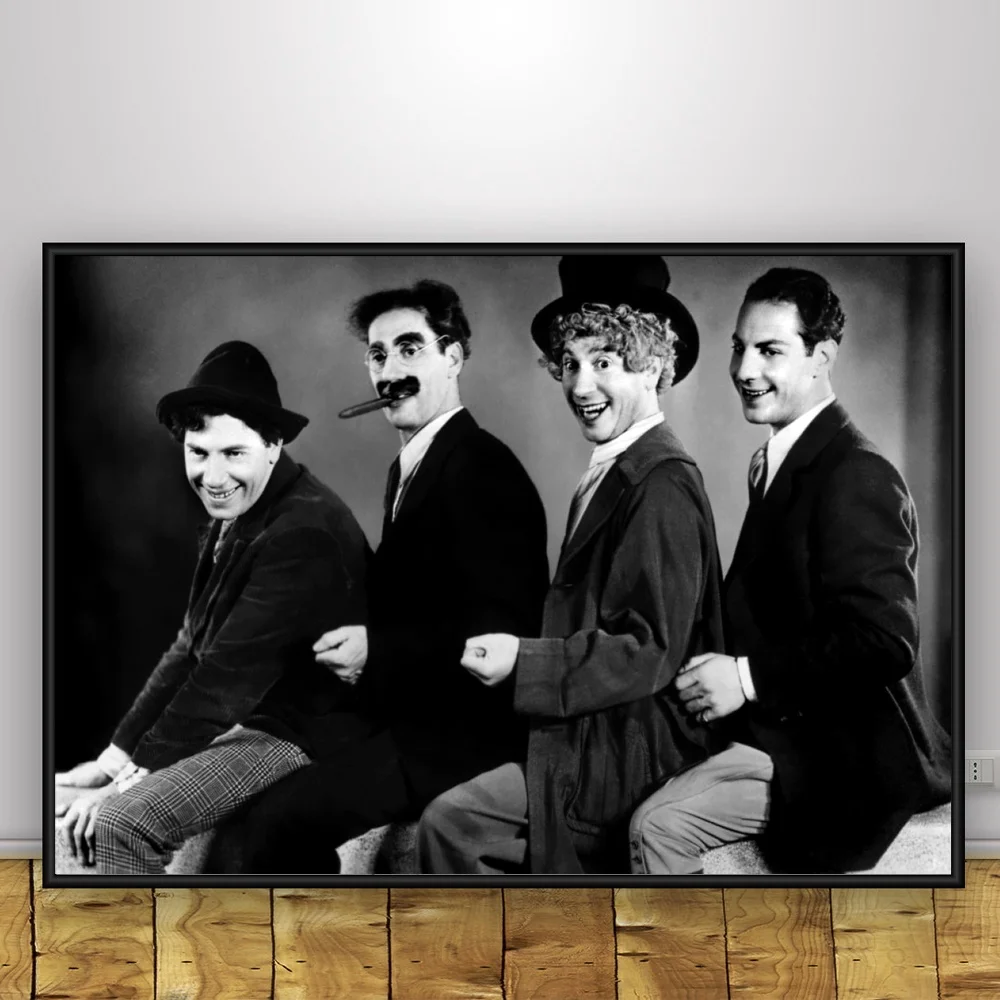 Художественный шелковый постер The Marx Brothers домашний декор 12x18 24x36 дюймов|Рисование