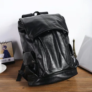 012518 new hot man fashion PU leather backpack student school bag men travel bag
012518 new hot man fashion PU leather backpack student school bag men travel bag