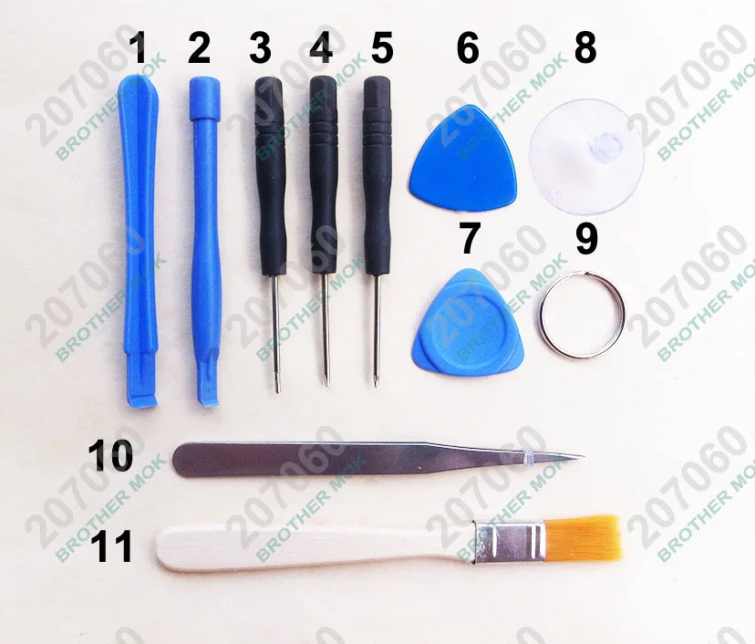 11 in 1 Pry tool Opening Tools Kit With Tweezer brush For Cell phone iPhone 3GS 4G 5G 5S 5C Samsung Galaxy 100sets/lot
11 in 1 Pry tool Opening Tools Kit With Tweezer brush For Cell phone iPhone 3GS 4G 5G 5S 5C Samsung Galaxy 100sets/lot