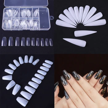 500/100/24Pcs False Nail Tips Coffin Shape 1Box Long Beauty Full Tips Natural White ClearManicure Nail Art Decoration
500/100/24Pcs False Nail Tips Coffin Shape 1Box Long Beauty Full Tips Natural White ClearManicure Nail Art Decoration