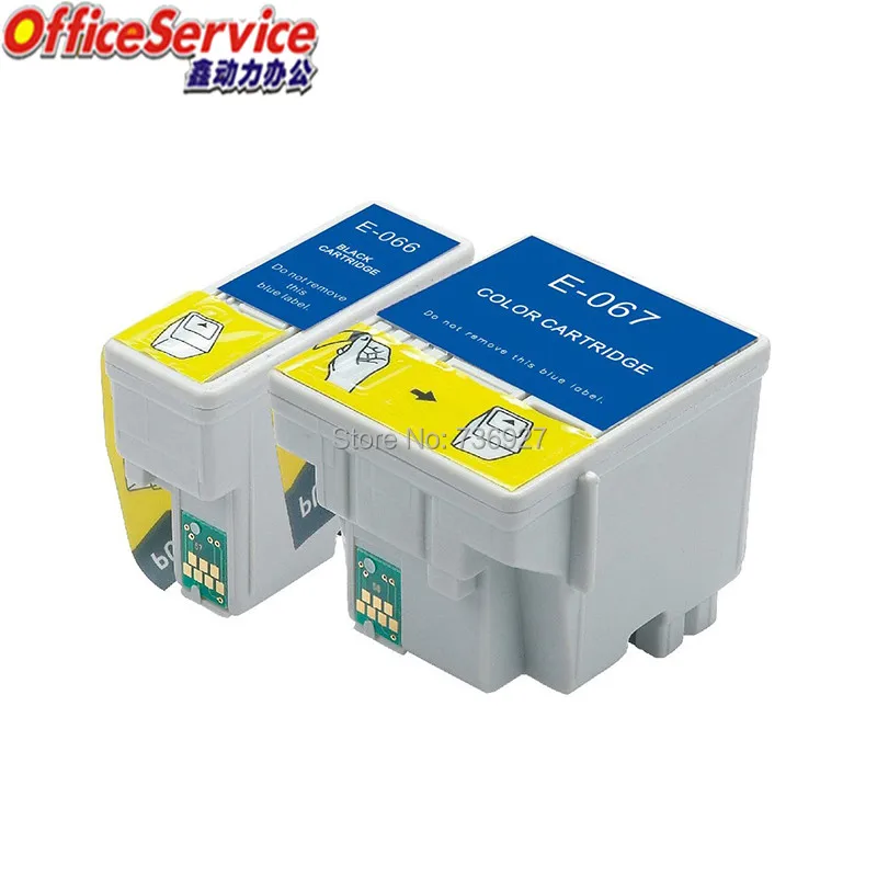 Compatible Ink Cartridges T066 T067 Full ink For Epson Stylus C48 inkjet printer, with chip
Compatible Ink Cartridges T066 T067 Full ink For Epson Stylus C48 inkjet printer, with chip