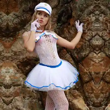 Adult Women Sexy Sailor Costume Plus Size Seaman White Navy Dress Adult Sailor Uniform Halloween Party Costumes with Hat 6812
Adult Women Sexy Sailor Costume Plus Size Seaman White Navy Dress Adult Sailor Uniform Halloween Party Costumes with Hat 6812