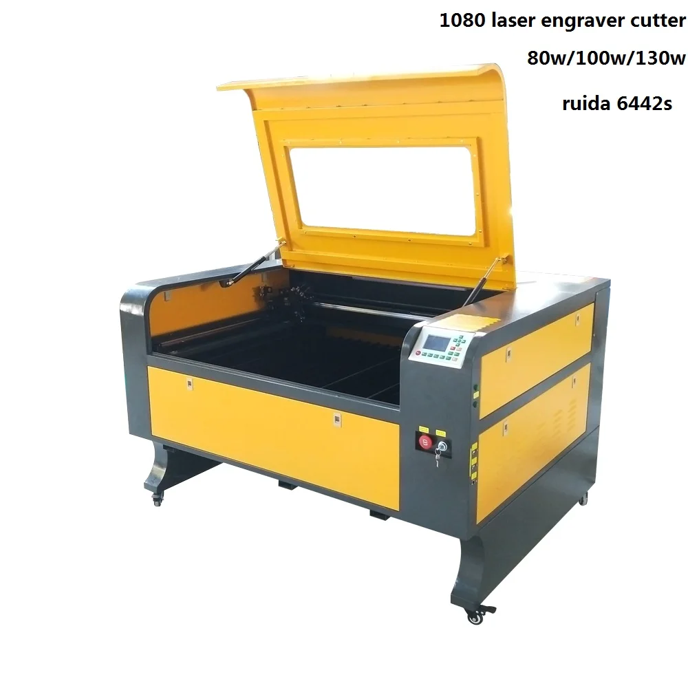 JIN ZHI YIN 80W 100W 130W laser cutting engraving machine 1000*800mm ruida 6442s controller PMI slide way 57 step motor
JIN ZHI YIN 80W 100W 130W laser cutting engraving machine 1000*800mm ruida 6442s controller PMI slide way 57 step motor