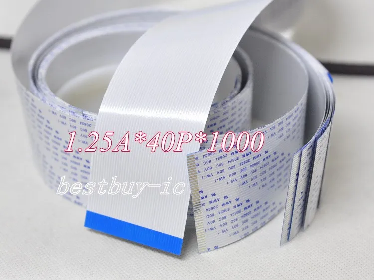 1.25mm Spacing +1000mm Length +40PinA / same direction line Soft wire FFC Flexible Flat Cable. 40P*1.25A*1000MM
1.25mm Spacing +1000mm Length +40PinA / same direction line Soft wire FFC Flexible Flat Cable. 40P*1.25A*1000MM