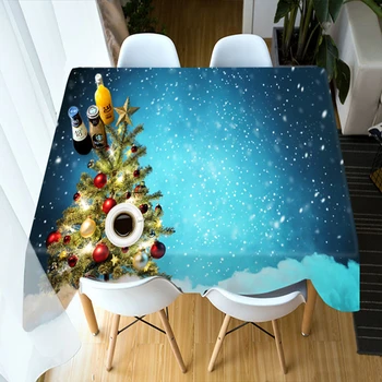 New Year Christmas Tablecloth Christmas Tree Colorful Balls Pattern Washable Cotton Round 3d Tablecloth Decorations for Home
New Year Christmas Tablecloth Christmas Tree Colorful Balls Pattern Washable Cotton Round 3d Tablecloth Decorations for Home