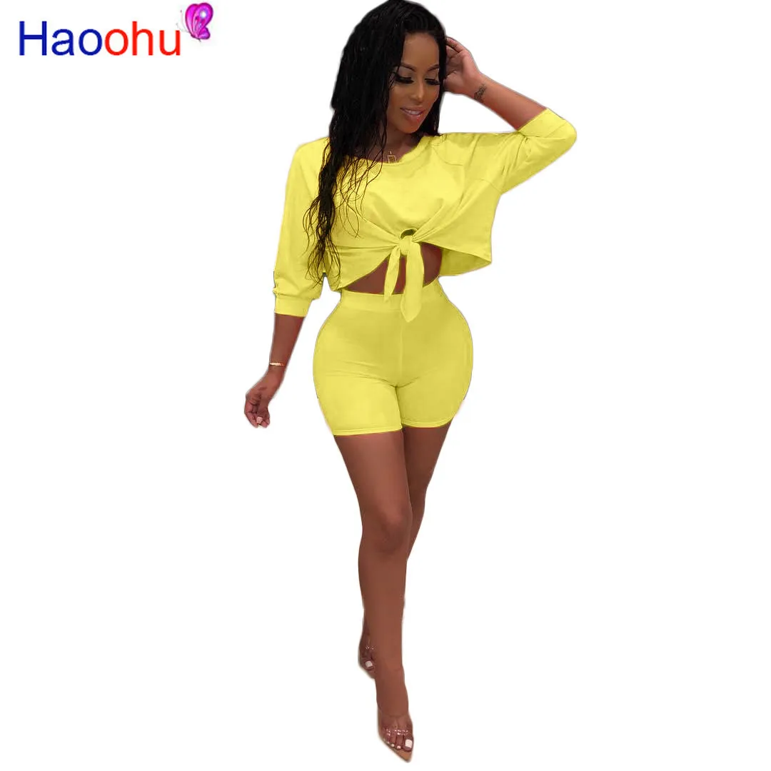 HAOOHU Two Piece Set Loose Crop Top and Biker Shorts Sweat Suits Summer Clothes for Women 2 Pcs Sexy Club Outfits Tracksuit
HAOOHU Two Piece Set Loose Crop Top and Biker Shorts Sweat Suits Summer Clothes for Women 2 Pcs Sexy Club Outfits Tracksuit
