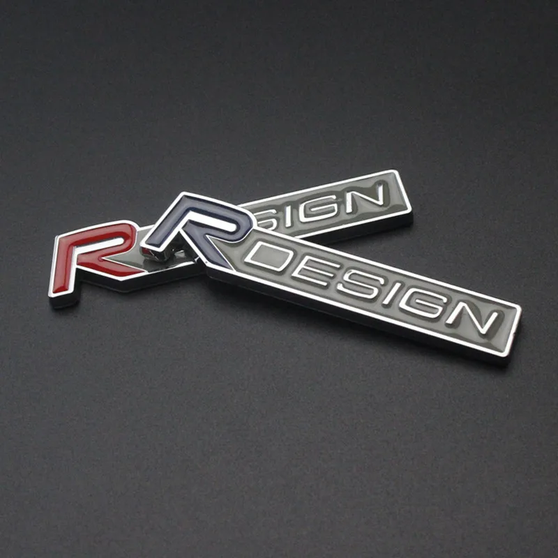 2020 3D Metal Zinc Alloy R DESIGN RDESIGN Letter Emblems Badges Car