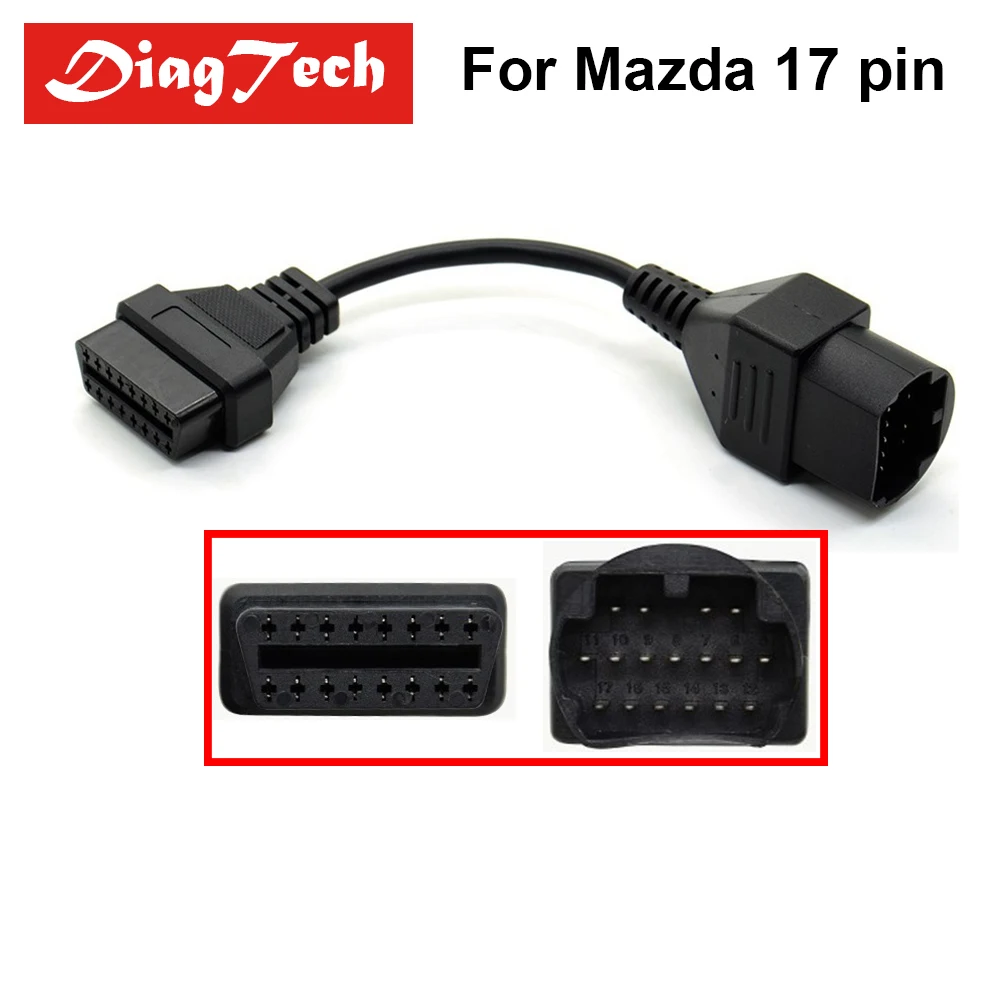 Best Quality For MAZDA 17 Pin 17Pin OBD2 OBDII Cable Connector Cable For Mazda 17 Pin to 16pin OBD 2 Adapter Cables Lowest Price
Best Quality For MAZDA 17 Pin 17Pin OBD2 OBDII Cable Connector Cable For Mazda 17 Pin to 16pin OBD 2 Adapter Cables Lowest Price