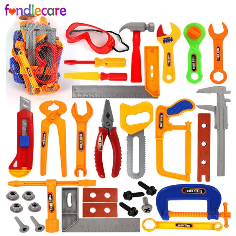 Fondlecare 32pcs/set Pretend Play Toy Simulation Engineer repair tool play house educational Toys for children 
Fondlecare 32pcs/set Pretend Play Toy Simulation Engineer repair tool play house educational Toys for children