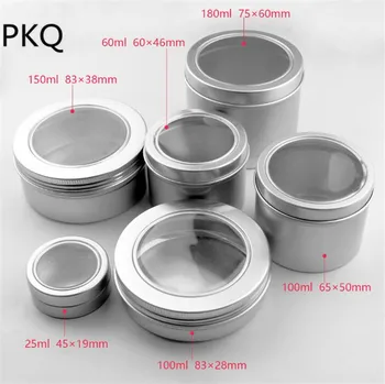 50pcs 25ml/60ml/100ml Aluminum Jars with clear window Empty Cosmetic Metal aluminum Tin Containers Sample Packaging Cans Box
50pcs 25ml/60ml/100ml Aluminum Jars with clear window Empty Cosmetic Metal aluminum Tin Containers Sample Packaging Cans Box