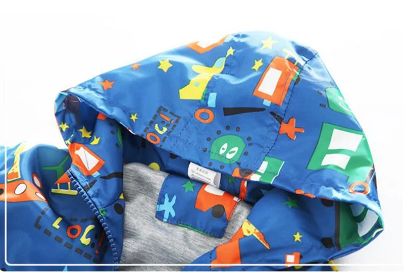 CROAL CHERIE 80-130cm Cotton Jacket For Kids Boys Windbreaker Cartoon Car Printing 2018 Spring Children Coat Gilrs Clothes (5)