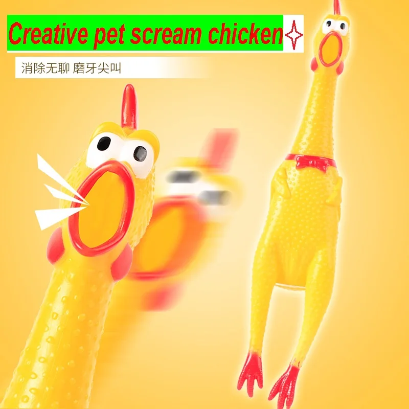 Screaming Chicken Squeeze Sound Toy Pets Toy Product Dog Toys Shrilling Decompression Tool Funny Gadgets puppy toys
Screaming Chicken Squeeze Sound Toy Pets Toy Product Dog Toys Shrilling Decompression Tool Funny Gadgets puppy toys