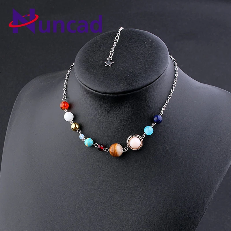 Universe Galaxy the Eight Planets Solar System Guardian Star Natural Stone Chokers Necklace Women Sweater Chain
Universe Galaxy the Eight Planets Solar System Guardian Star Natural Stone Chokers Necklace Women Sweater Chain