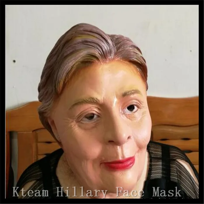 Free Shipping Halloween Party Cosplay Hillary Mask Latex Realistic Mask Hillary Mask For US Presidential Election Props in stock
Free Shipping Halloween Party Cosplay Hillary Mask Latex Realistic Mask Hillary Mask For US Presidential Election Props in stock