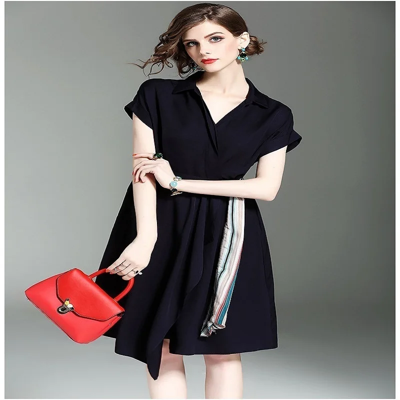 Fashion black High quality Elegant lady women's summer new V collar, irregular Dress Dress for formal occasions dress elegant
Fashion black High quality Elegant lady women's summer new V collar, irregular Dress Dress for formal occasions dress elegant