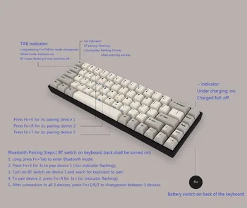 Tada 68 Bluetooth mini mechanical keyboard cherry switches white LED wireless keyboard tada68 pro programmable
Tada 68 Bluetooth mini mechanical keyboard cherry switches white LED wireless keyboard tada68 pro programmable