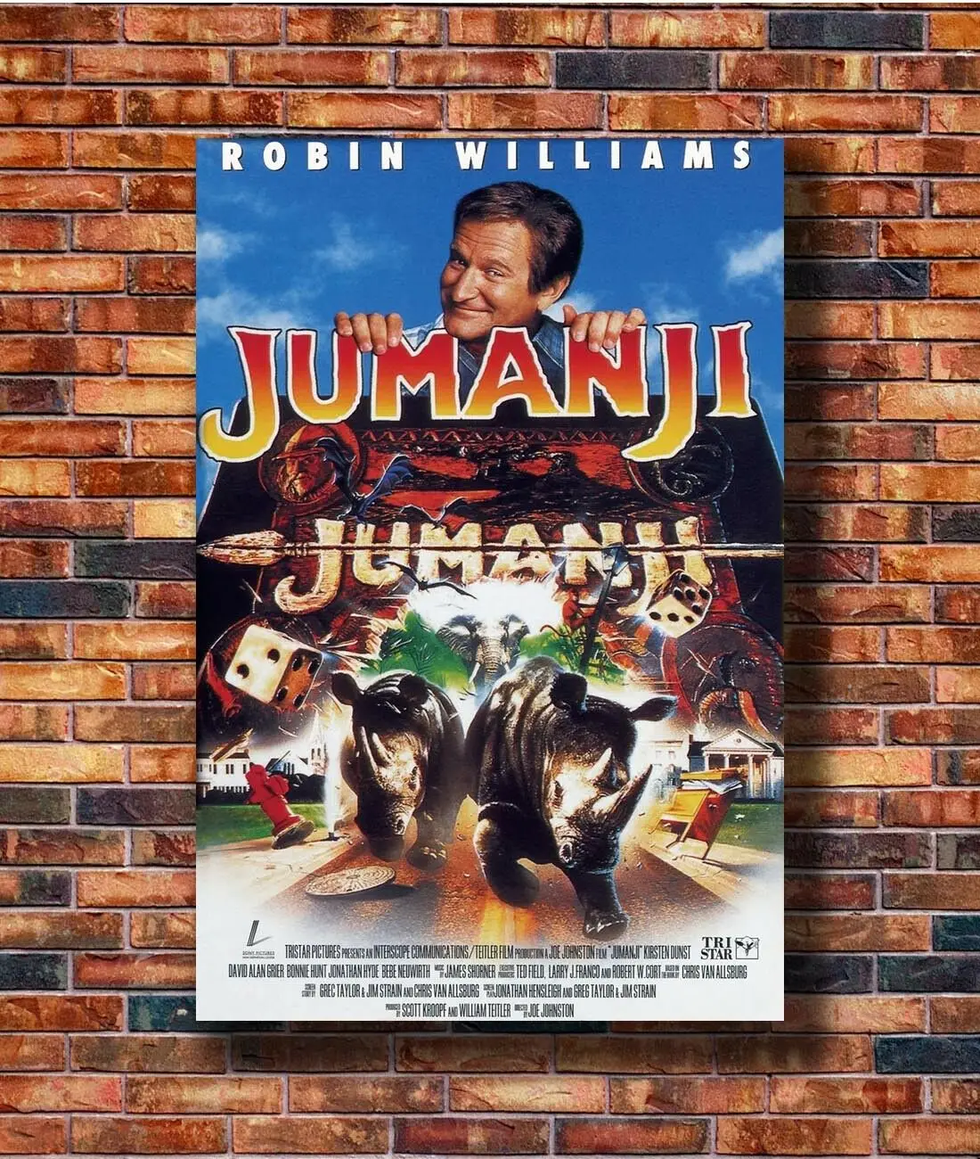 Q0265 Posters and Prints Hot Jumanji Movie 1995 Robin Williams 36x24 30x20 40x27inch Art Poster Canvas Painting Home Decor
Q0265 Posters and Prints Hot Jumanji Movie 1995 Robin Williams 36x24 30x20 40x27inch Art Poster Canvas Painting Home Decor