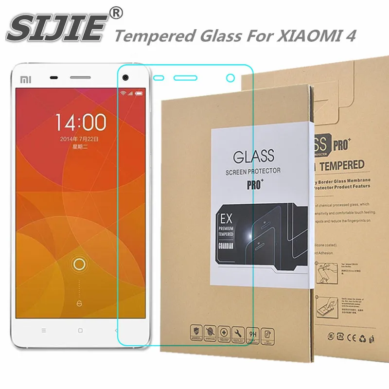 SIJIE Tempered Glass For XIAOMI 4 2.26mm MI4 MI 4 Screen Protector anti scratch front stronger 9H with Retail Package Hard BOX
SIJIE Tempered Glass For XIAOMI 4 2.26mm MI4 MI 4 Screen Protector anti scratch front stronger 9H with Retail Package Hard BOX