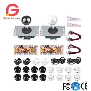 2 Players DIY Arcade Game Button And Joysticks Controller Kits For Rapsberry Pi And Windows,2x 5 Pin Joysticks,20x Push Buttons
2 Players DIY Arcade Game Button And Joysticks Controller Kits For Rapsberry Pi And Windows,2x 5 Pin Joysticks,20x Push Buttons
