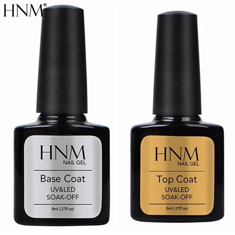 HNM 8ml 2Pieces/lot Base Top Coat Nail Primer Gel Polish Set Soak off Semi Permanent UV Gel Nail Polish Top Base Nail Gel Vernis
HNM 8ml 2Pieces/lot Base Top Coat Nail Primer Gel Polish Set Soak off Semi Permanent UV Gel Nail Polish Top Base Nail Gel Vernis