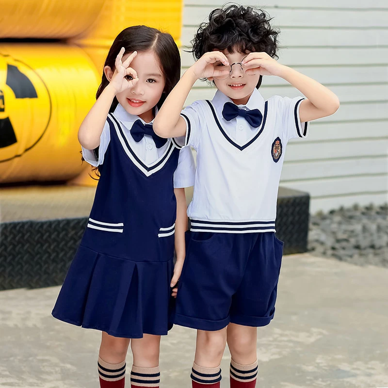 2019 summer new pure cotton British wind primary school uniforms kindergarten garden children's suit
2019 summer new pure cotton British wind primary school uniforms kindergarten garden children's suit