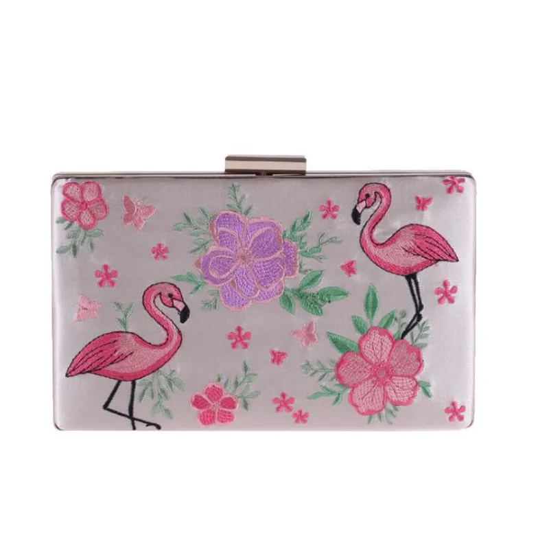 2020 embroidery Flamingos evening bags silk flowers banquet purse silk wedding clutch with chain drop shipping mn1040
2020 embroidery Flamingos evening bags silk flowers banquet purse silk wedding clutch with chain drop shipping mn1040
