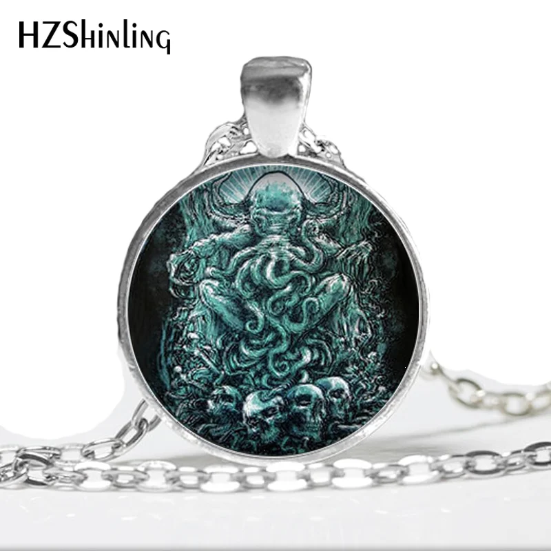 HZ--A377 Fashion new Kraken Cthulhu Pendant Necklace Cabochon Vintage Long Sliver Chain Statement Necklace Fine Jewelry HZ1
HZ--A377 Fashion new Kraken Cthulhu Pendant Necklace Cabochon Vintage Long Sliver Chain Statement Necklace Fine Jewelry HZ1