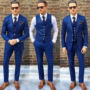 New Custom Made Men's Tailored Navy Blue 3 Piece Slim Fit Regular Formal Business Wedding Suit (jacket+vest+pants) D598
New Custom Made Men's Tailored Navy Blue 3 Piece Slim Fit Regular Formal Business Wedding Suit (jacket+vest+pants) D598
