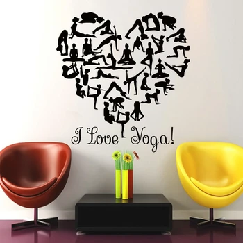 Yoga Sticke Pattern Heart Decal Body-building Posters Vinyl Wall Decals Pegatina Quadro Parede Decor Mural Yoga Sticker 
Yoga Sticke Pattern Heart Decal Body-building Posters Vinyl Wall Decals Pegatina Quadro Parede Decor Mural Yoga Sticker
