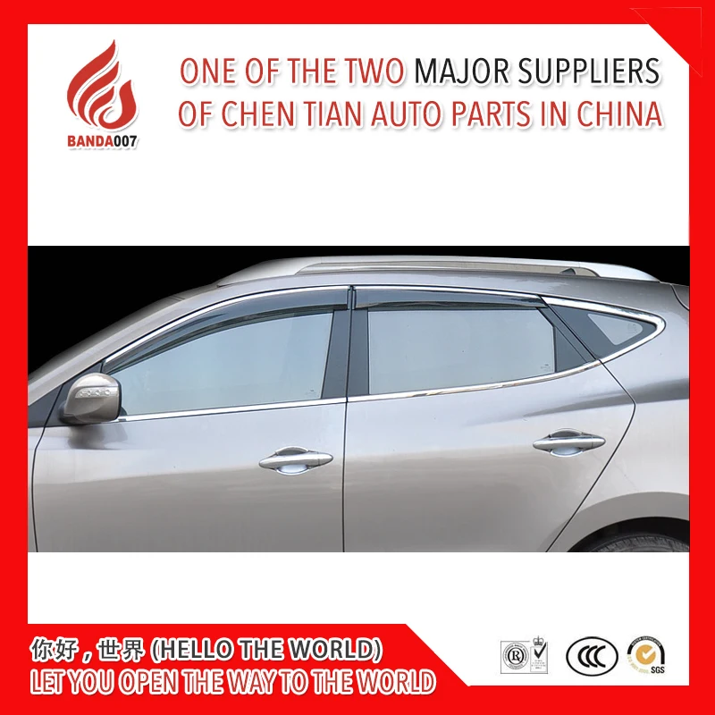 4 Piece Injection molding trim vent shade rain sun wind deflector window visor for Tucson 2005-2013 2015-2018
4 Piece Injection molding trim vent shade rain sun wind deflector window visor for Tucson 2005-2013 2015-2018