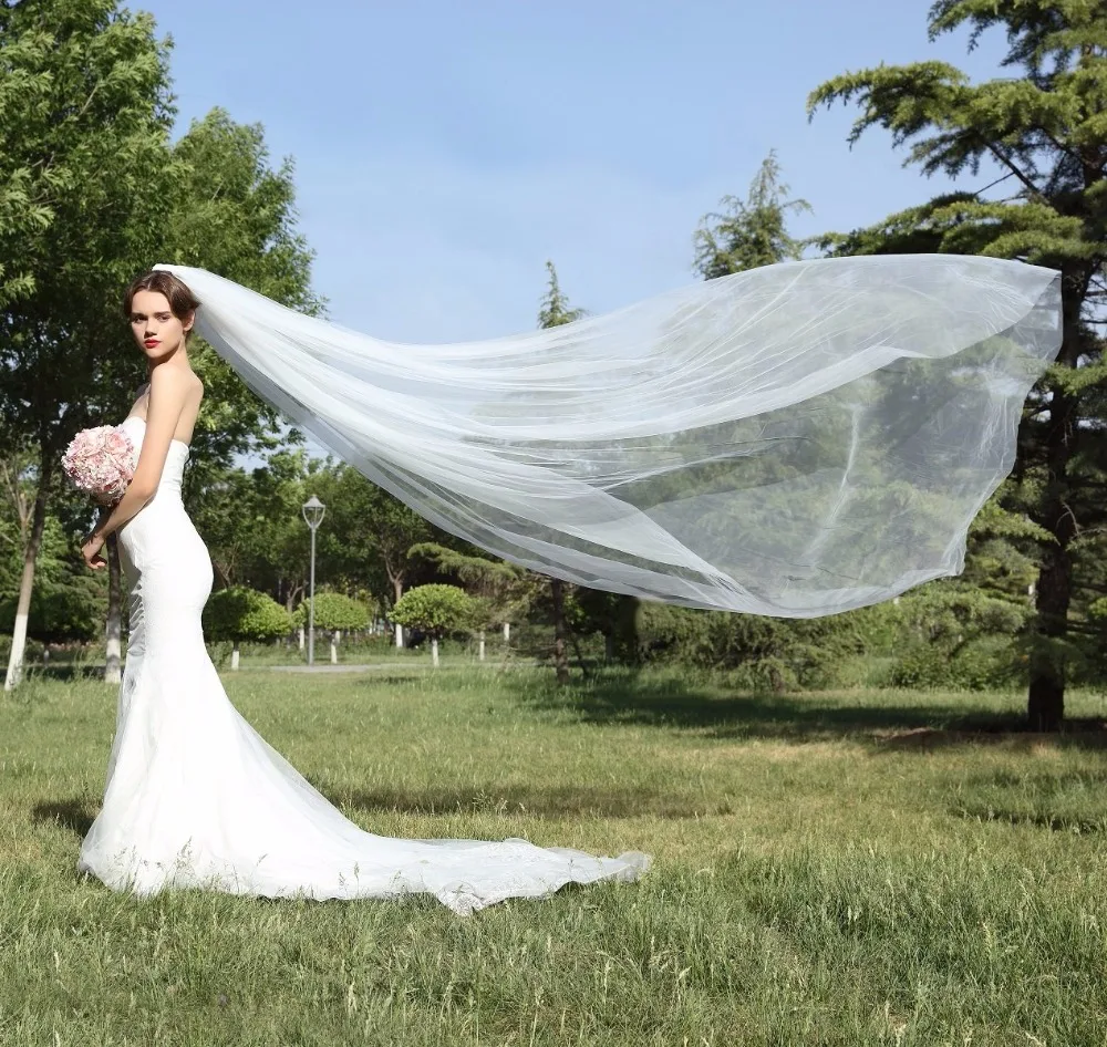 Cut Edge Bridal Veil Custom Size from 0.75 Meters to 5 Meters Wedding Accessories White Ivory Soft Tulle Velo With Metal Comb
Cut Edge Bridal Veil Custom Size from 0.75 Meters to 5 Meters Wedding Accessories White Ivory Soft Tulle Velo With Metal Comb