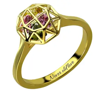 Wholesale Personalized Cage Ring with Birthstones Gold Color Family Ring for Mother Birthstone Name Ring
Wholesale Personalized Cage Ring with Birthstones Gold Color Family Ring for Mother Birthstone Name Ring