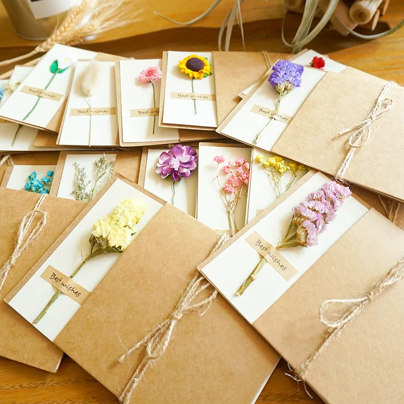 10pcs/lot Flowers Kraft Paper Greeting Cards Wedding Decoration Cards Birthday Wedding Invitations Cards Mother's Day Gifts
10pcs/lot Flowers Kraft Paper Greeting Cards Wedding Decoration Cards Birthday Wedding Invitations Cards Mother's Day Gifts