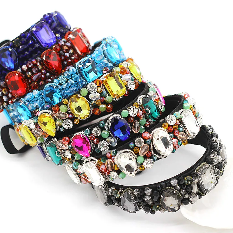 14Types Full Luxury Cyrstal Baroque Hairband Fashion Colorful Cloth Hairpin Headdress Hair Jewelry Headband Hair Hoops
14Types Full Luxury Cyrstal Baroque Hairband Fashion Colorful Cloth Hairpin Headdress Hair Jewelry Headband Hair Hoops
