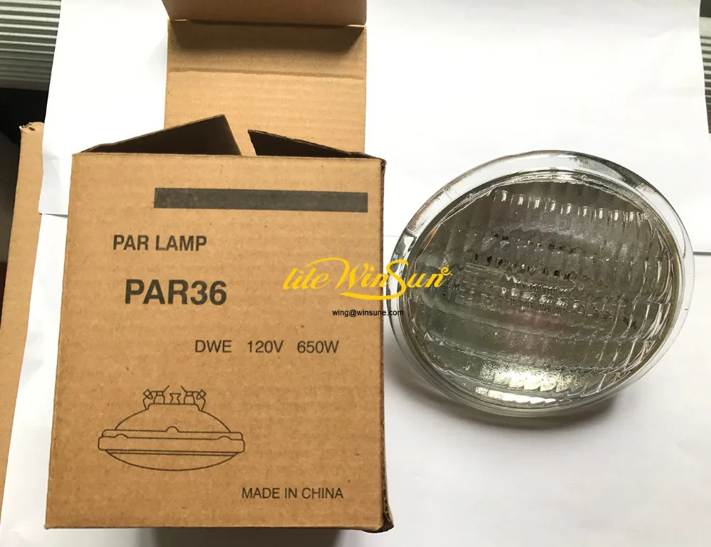 Description Picture 6 of item2x DWE PAR36 120V 650W Halogen Metal Halide Lamp Source Blinder Audience Light Lamp Source