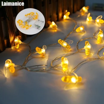 2M/3M/4M/5M/10M AA Battery Operated Bee Shaped led String Lights Christmas Holiday Party Garden Decorative Fairy Lights
2M/3M/4M/5M/10M AA Battery Operated Bee Shaped led String Lights Christmas Holiday Party Garden Decorative Fairy Lights