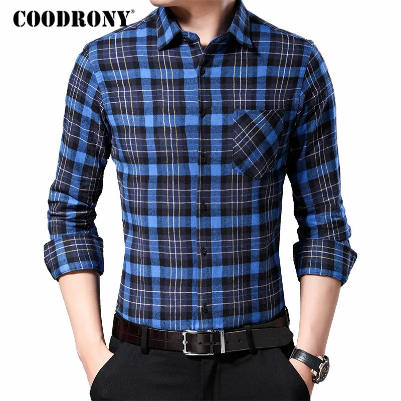 COODRONY Men Shirt Autumn Streetwear Fashion Plaid Casual Shirts Soft Cotton Long Sleeve Shirt Men Camisa Masculina Pocket 96056
COODRONY Men Shirt Autumn Streetwear Fashion Plaid Casual Shirts Soft Cotton Long Sleeve Shirt Men Camisa Masculina Pocket 96056