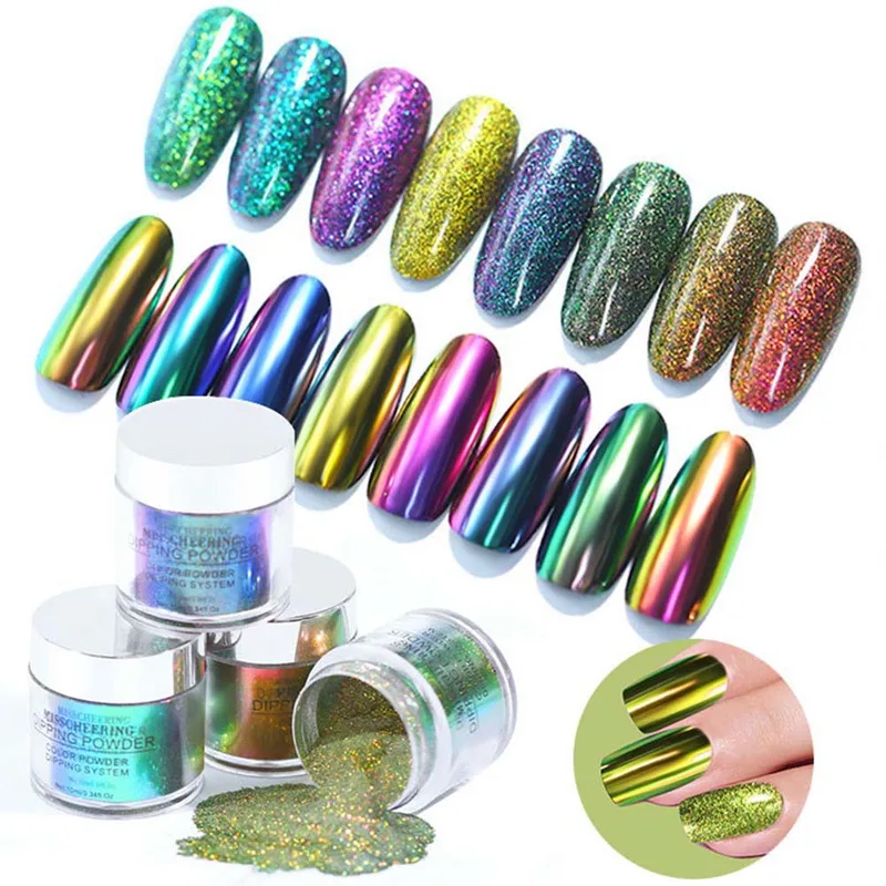 Dipping Powder Holographic Dust Nail Art Decorations without Lamp Cured 10g All For Manicure Nails Glitter Dip Powder
Dipping Powder Holographic Dust Nail Art Decorations without Lamp Cured 10g All For Manicure Nails Glitter Dip Powder