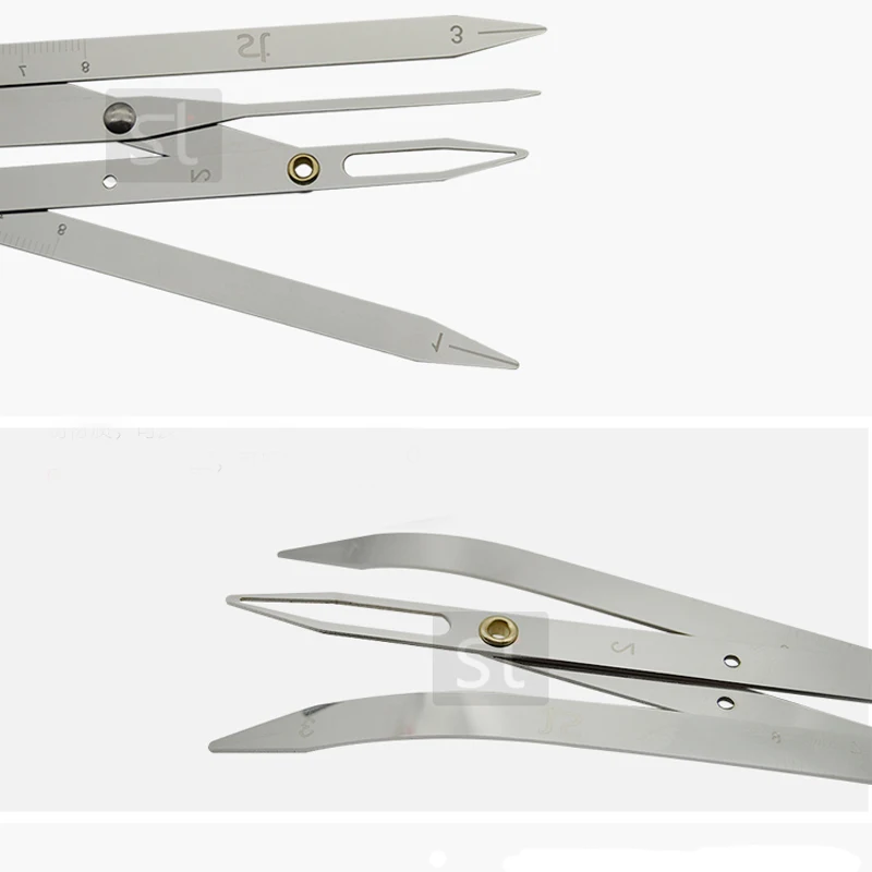 1pcs Stainless steel Golden Ratio CALIPERS Eyebrow Microblading Permanent Makeup Measure Tool Mean Golden Eyebrow DIVIDER 2