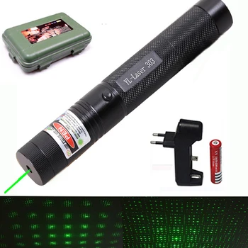 532 nm Green Laser Sight laser 303 pointer Powerful device Adjustable Focus Lazer with laser 303+charger+18650 Battery
532 nm Green Laser Sight laser 303 pointer Powerful device Adjustable Focus Lazer with laser 303+charger+18650 Battery