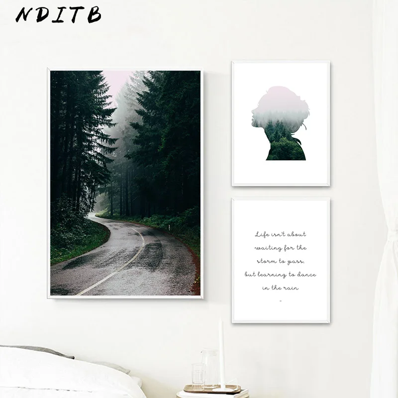Scandinavia Style Canvas Posters and Prints Girl Fog Forest Landscape Wall Art Painting Nordic Decoration Picture Home Decor
Scandinavia Style Canvas Posters and Prints Girl Fog Forest Landscape Wall Art Painting Nordic Decoration Picture Home Decor
