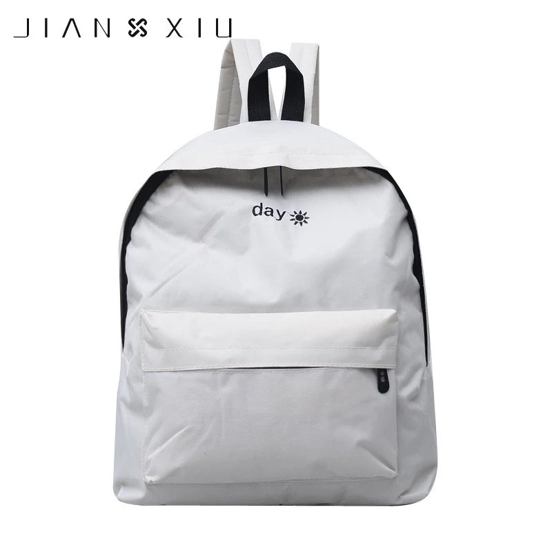 JIANXIU Solid Color Backpack Ladies Simple Casual Backpack bag Teenagers School Bags
JIANXIU Solid Color Backpack Ladies Simple Casual Backpack bag Teenagers School Bags