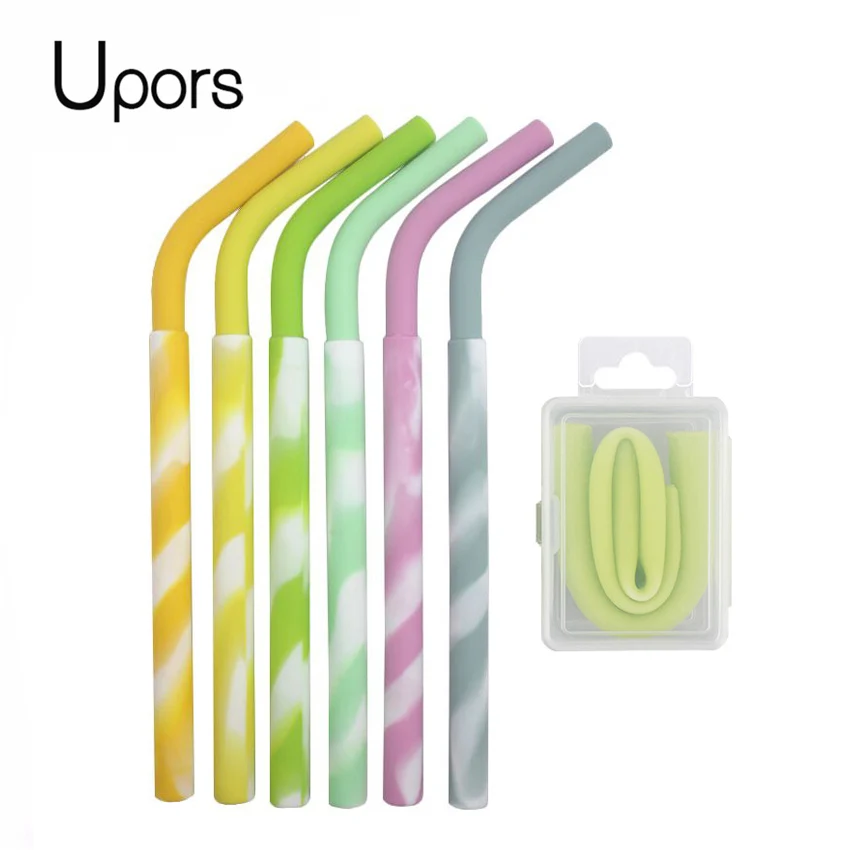 UPORS Collapsible Straw with Box Food Grade Folding Silicone Reusable Drinking Straw Eco Friendly Foldable Straw 1pcs
UPORS Collapsible Straw with Box Food Grade Folding Silicone Reusable Drinking Straw Eco Friendly Foldable Straw 1pcs