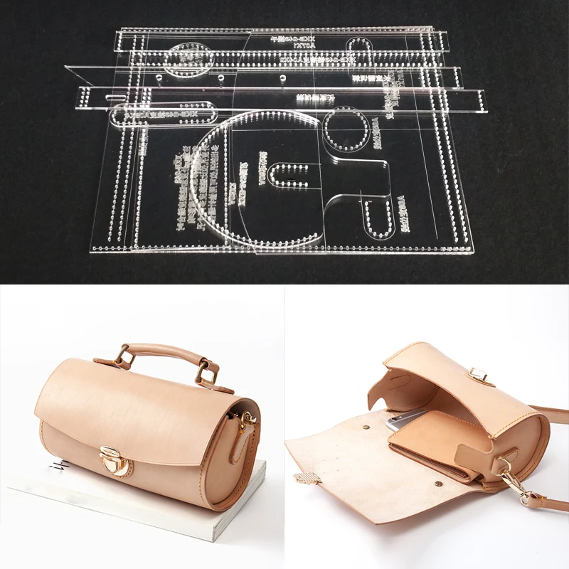 1Set Clear Acrylic Leather Craft Pattern Stencil Template DIY for Handbag Shoulder Bag Making Leathercraft Tool set 10x10x19.5cm
1Set Clear Acrylic Leather Craft Pattern Stencil Template DIY for Handbag Shoulder Bag Making Leathercraft Tool set 10x10x19.5cm