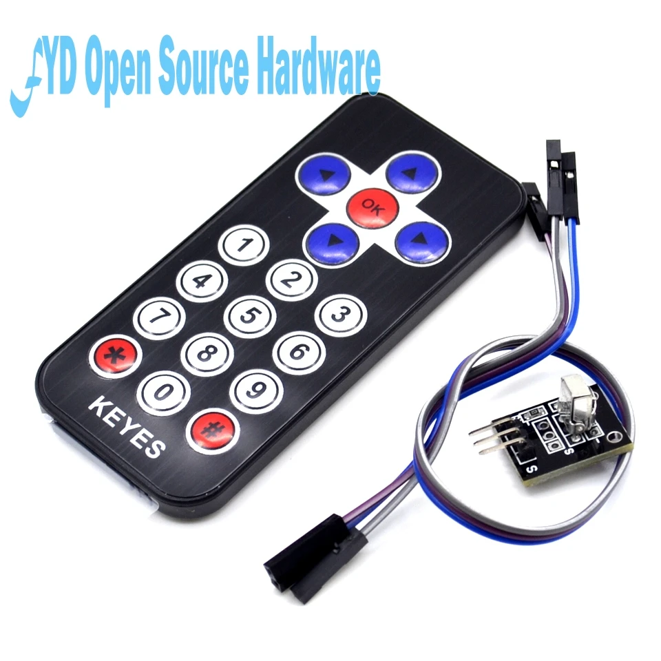 1 set Infrared Remote Control Module Wireless IR Receiver Module DIY Kit HX1838 for Raspberry Pi
1 set Infrared Remote Control Module Wireless IR Receiver Module DIY Kit HX1838 for Raspberry Pi