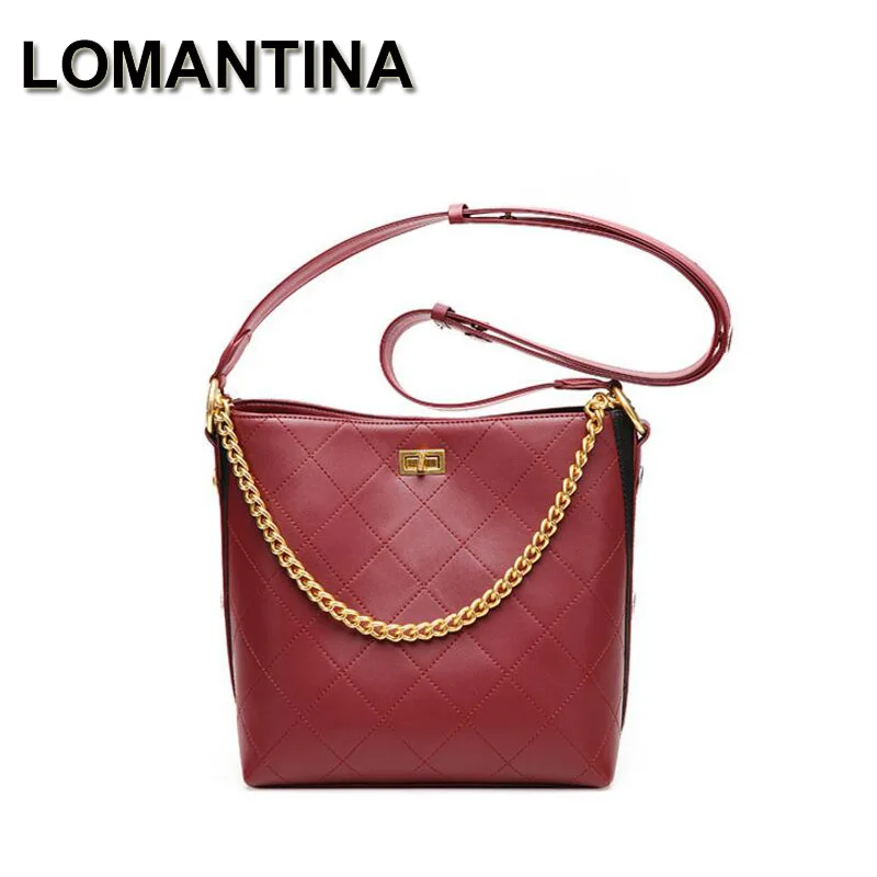 LOMANTINA Leather Women Plaid Shoulder Bag Chain Messenger Cross Body Bag Famous Brand Designer Classic Fashion Female Handbag
LOMANTINA Leather Women Plaid Shoulder Bag Chain Messenger Cross Body Bag Famous Brand Designer Classic Fashion Female Handbag