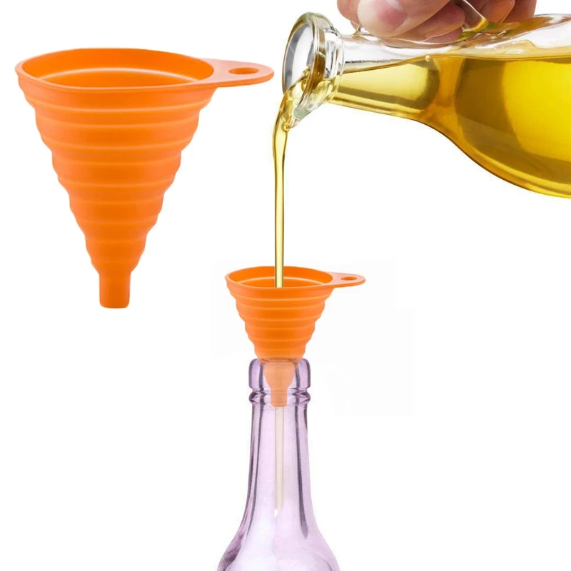 Collapsible Silicone Funnel Set, 5 Pieces Must-Have Kitchen Food Grade Silicone Folding Funnel for Cooking, Water Bottle, Liqu
Collapsible Silicone Funnel Set, 5 Pieces Must-Have Kitchen Food Grade Silicone Folding Funnel for Cooking, Water Bottle, Liqu