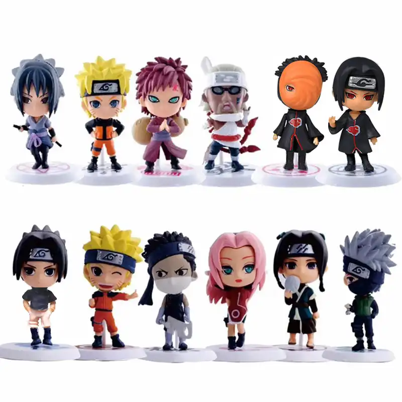 1 ピース ロットアニメ Naruto ナルト アクションフィギュアおもちゃ 12 スタイルやつらとかみんなのっハクカカシサスケさくら Pvc モデルコレクション子供のおもちゃ Gooum