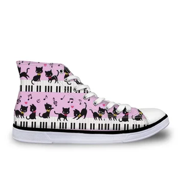 Customized Cartoon Cute Pet Cat with Piano Music Note Sneakers High Top Classic Women Canvas Vulcanize Shoes Woman Ladies Flats
Customized Cartoon Cute Pet Cat with Piano Music Note Sneakers High Top Classic Women Canvas Vulcanize Shoes Woman Ladies Flats