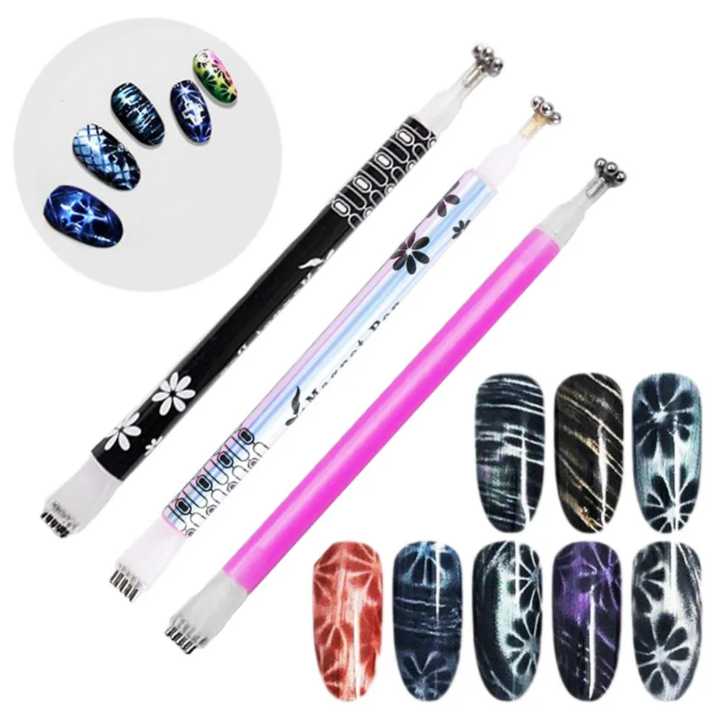 Nail Art Magnet Stick Cat Eyes Double Headed Magnet for Nail Gel Polish 3D Line Strip Effect Strong Magnetic Pen Tools #278892
Nail Art Magnet Stick Cat Eyes Double Headed Magnet for Nail Gel Polish 3D Line Strip Effect Strong Magnetic Pen Tools #278892